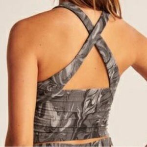 Abercrombie & Fitch Gray Sports Top Large